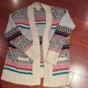 Multi-colored cardigan